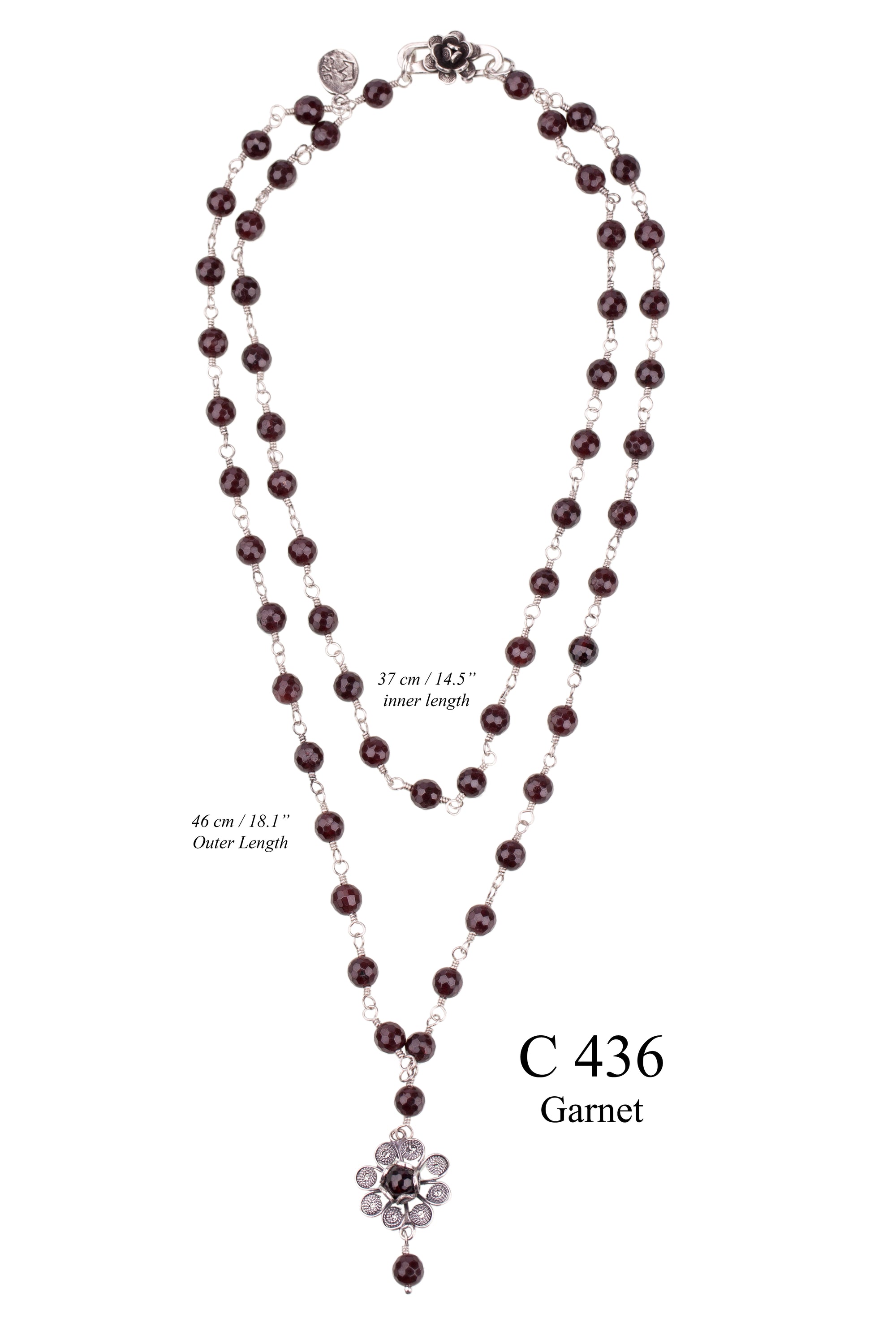 Garnet Cabernet Necklace