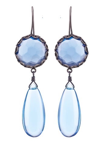 Ornate Tears Earrings -  AL BLUE