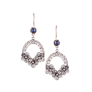 Edelweiss Earrings - gray pearl ✿