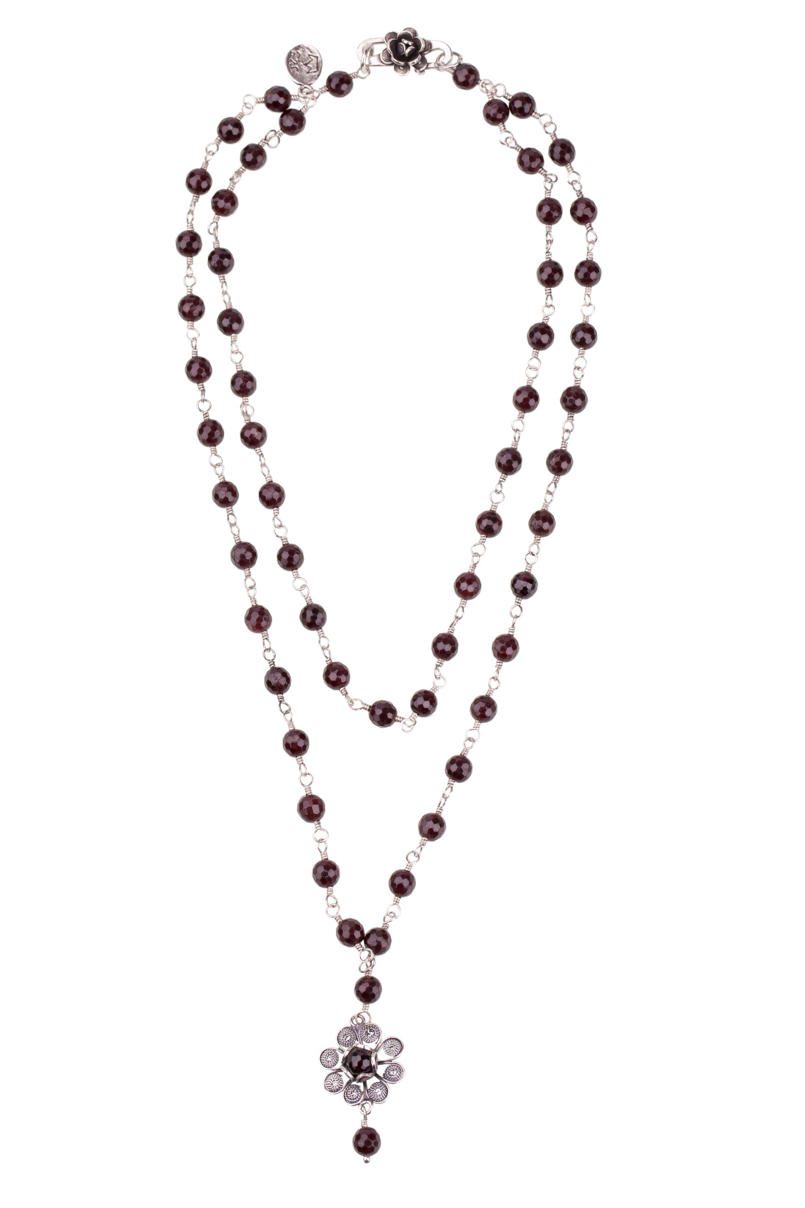 Collier Grenat Cabernet ✿ 