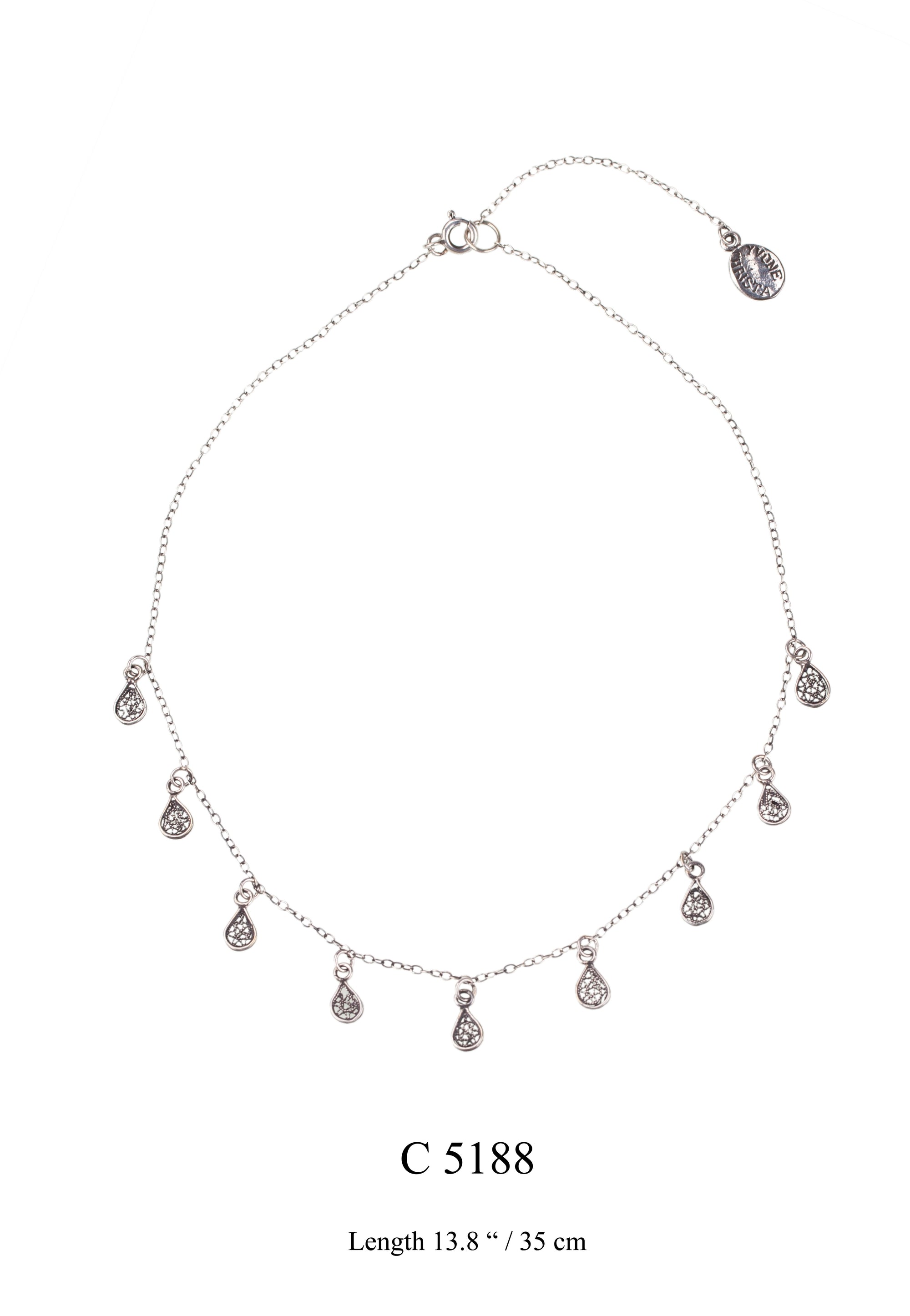 Seraphina Silver Filigree Necklace