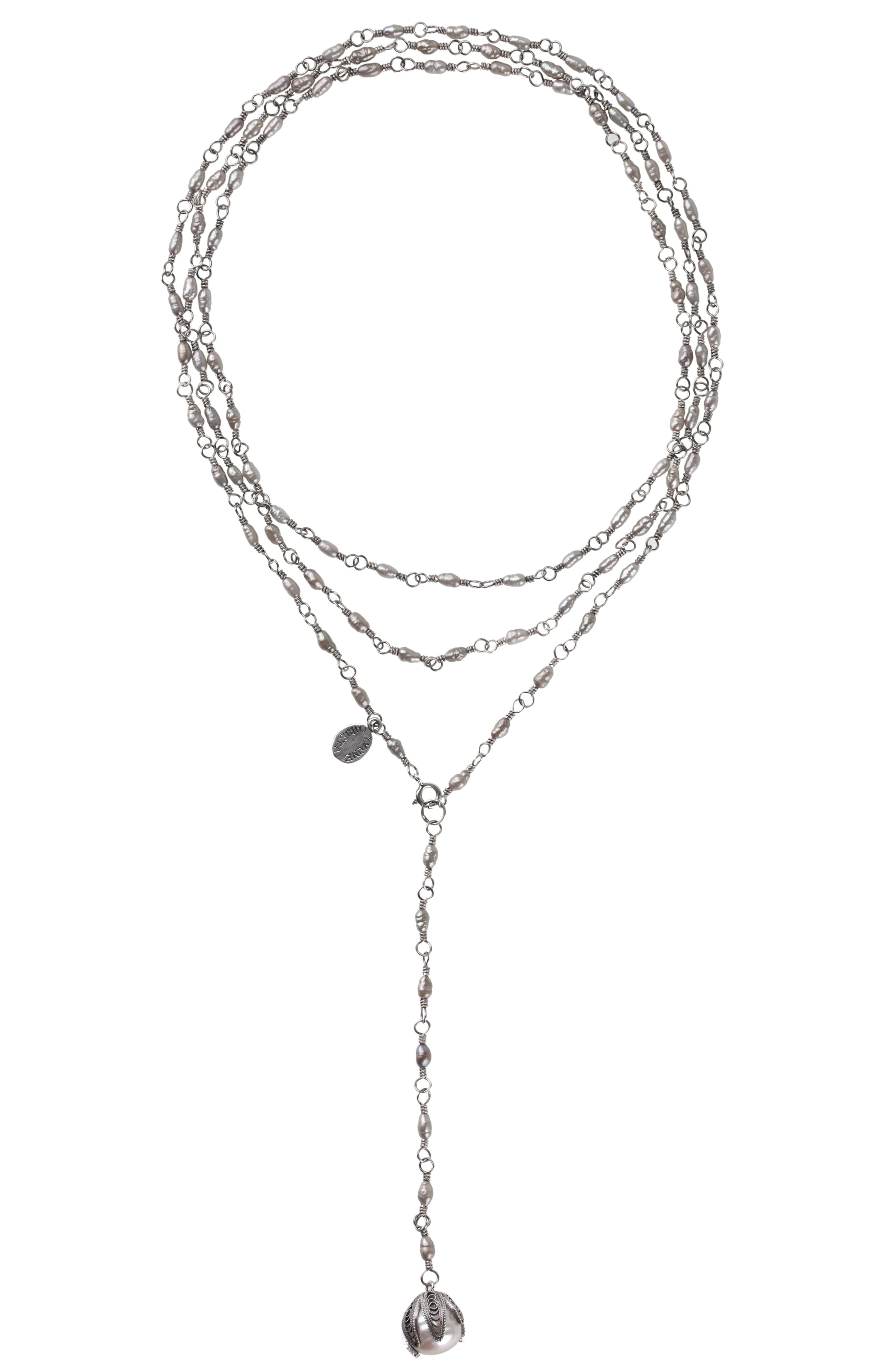 Luna Pearl Drop Necklace