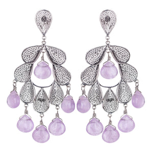 Amethyst Chandelier Earrings -  E3321