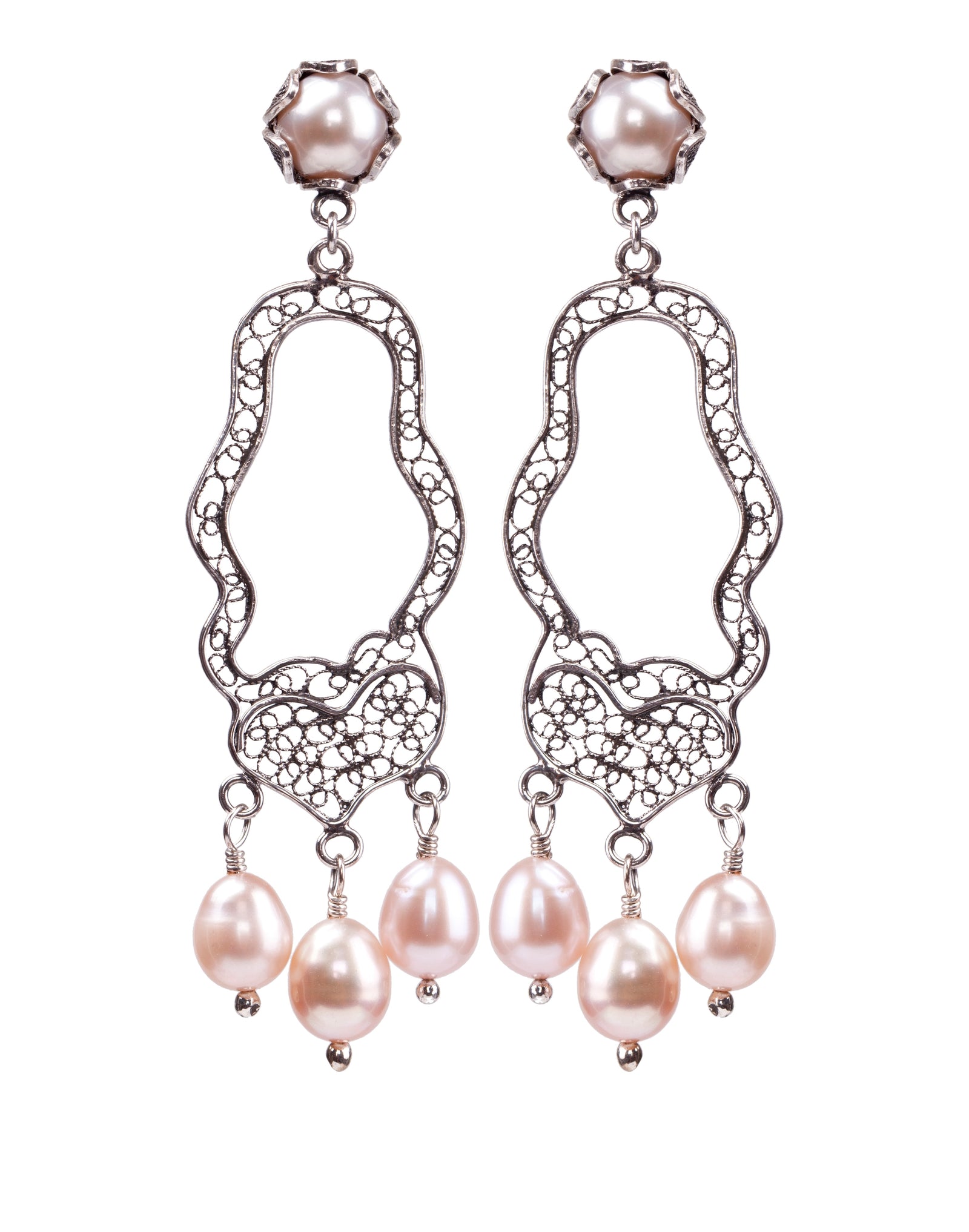 Shimmering Moon Earrings