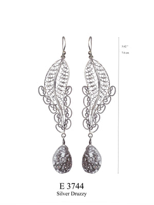 Silver Blossom Earrings