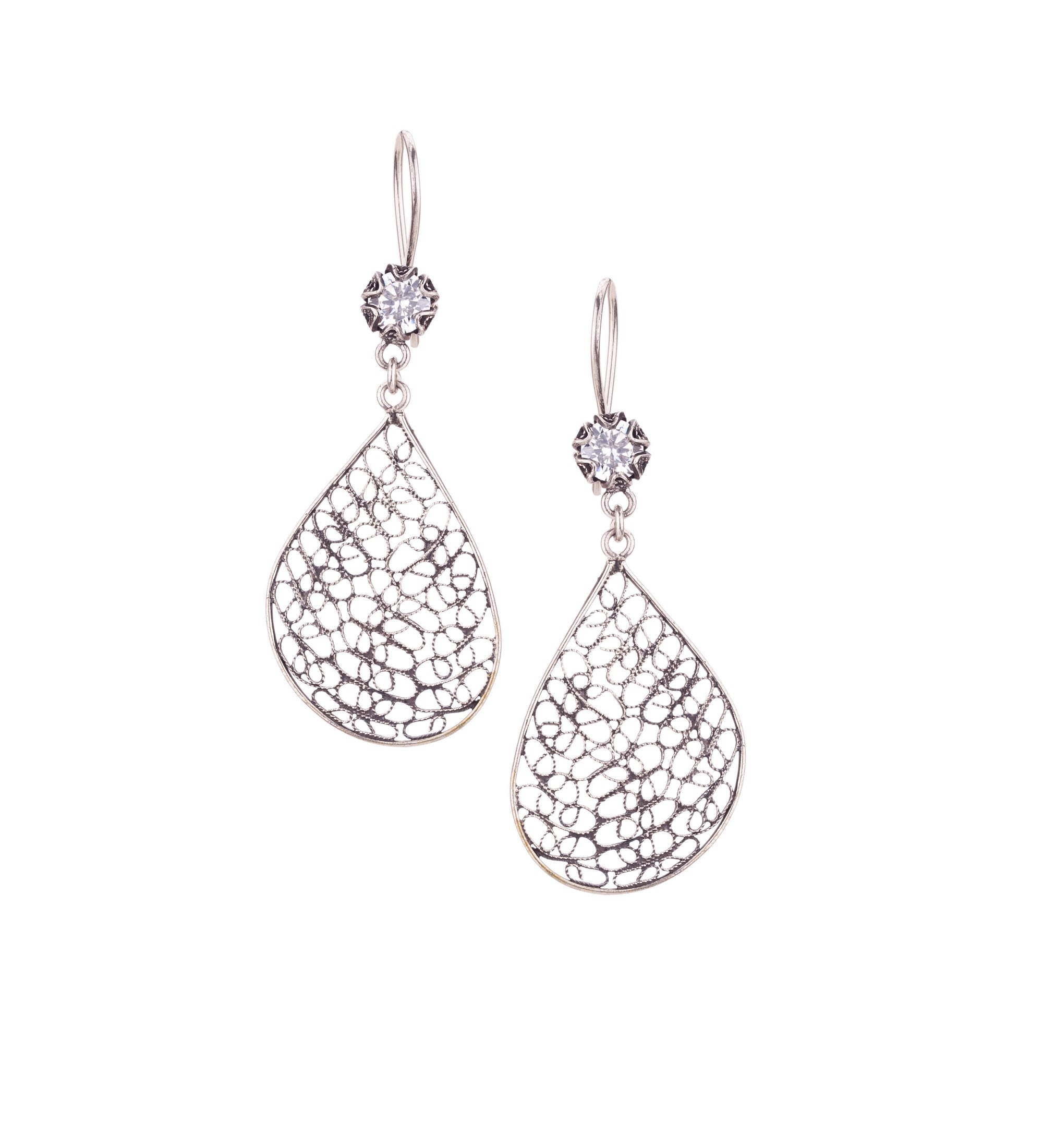 Lace Teardrop Earrings