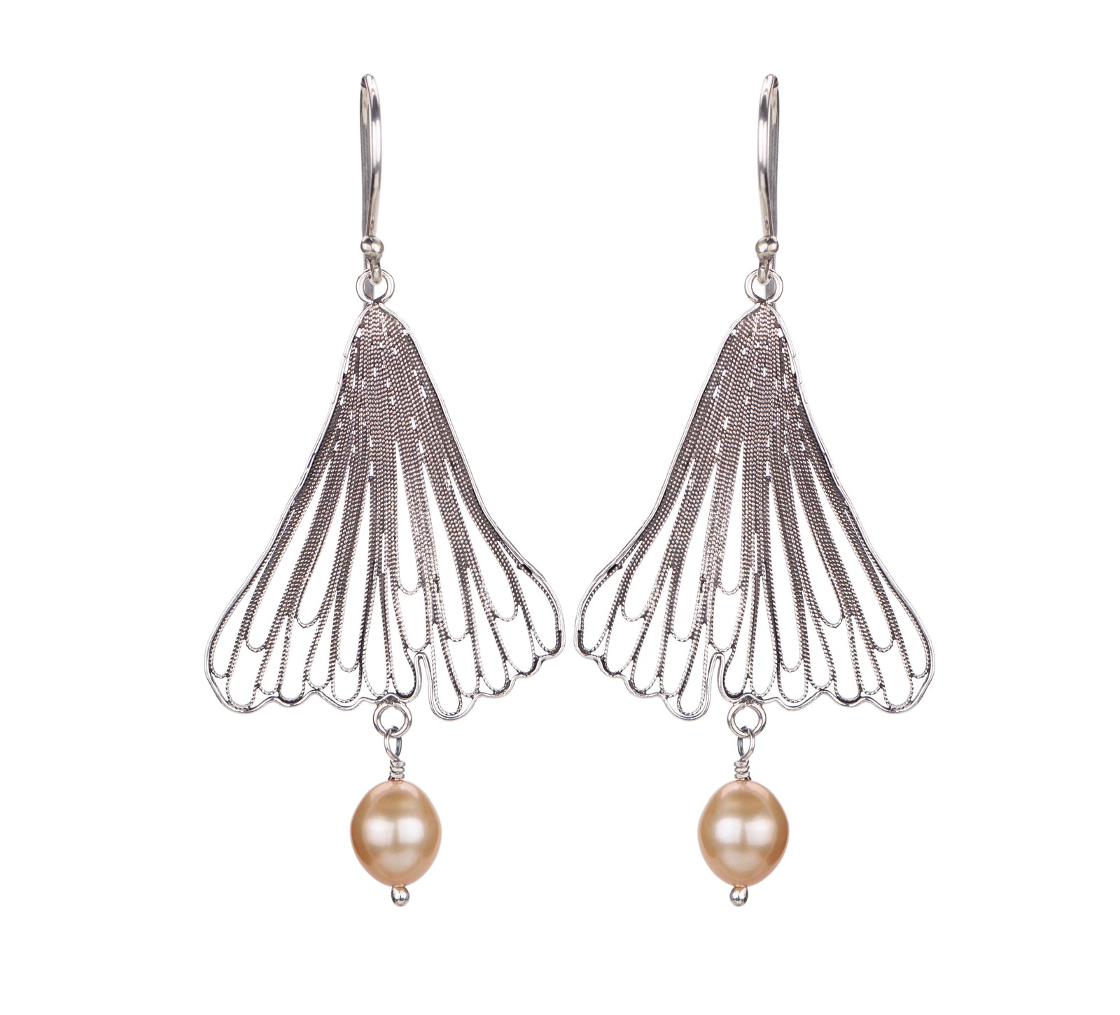 Ethereal Flow Pearl Earrings - E4204