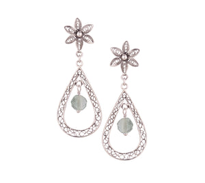 Fluorite Dewdrop Earrings