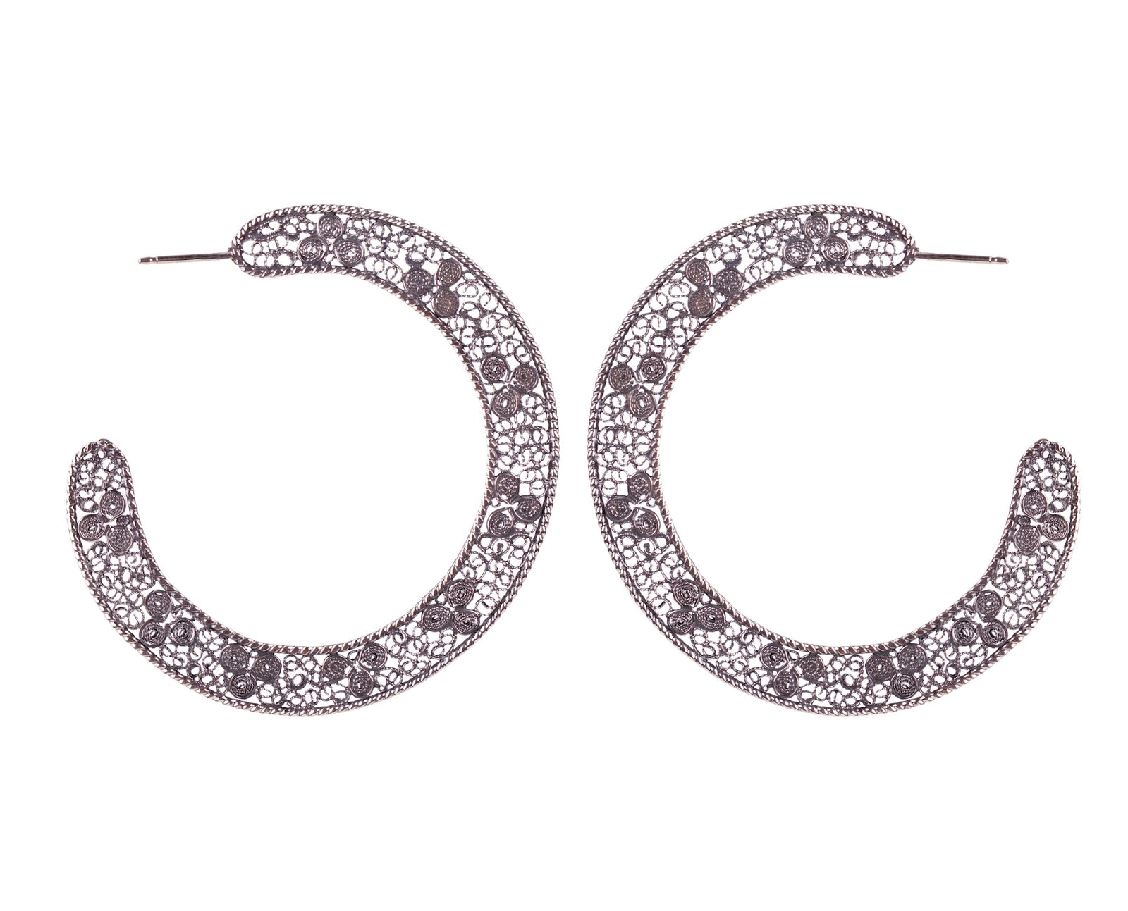Luna Rose Sterling Hoops