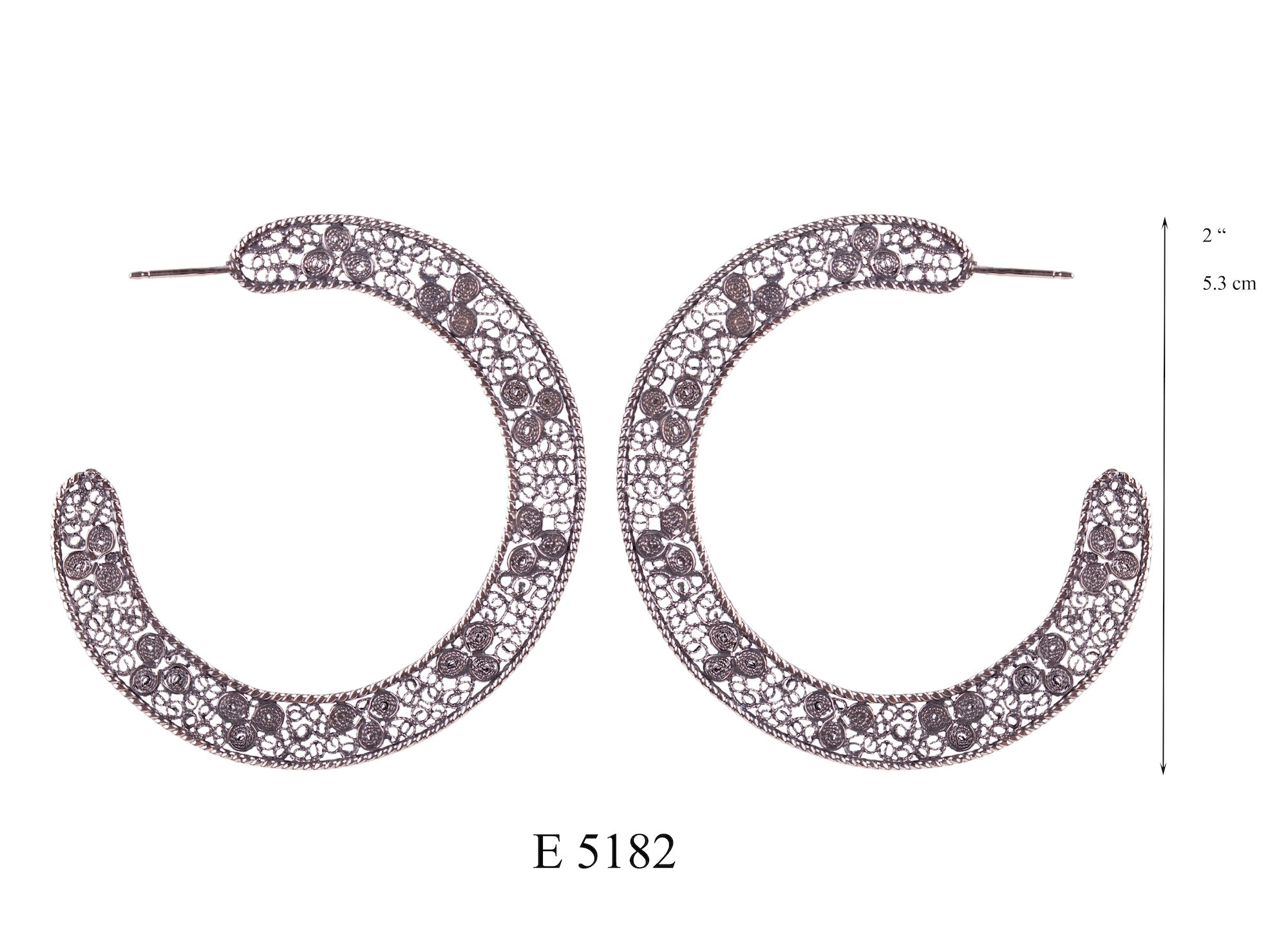 Luna Rose Sterling Hoops