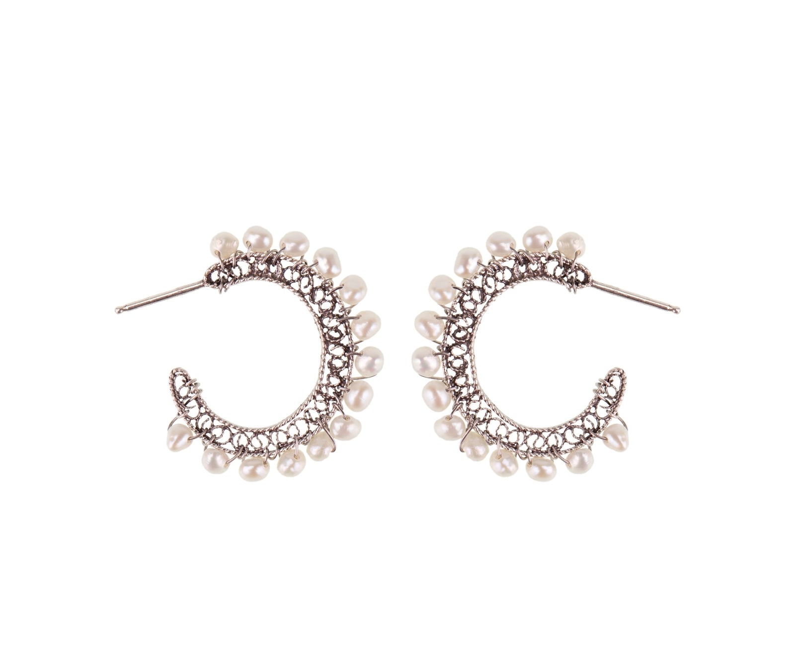 Pearl Cascade Hoops