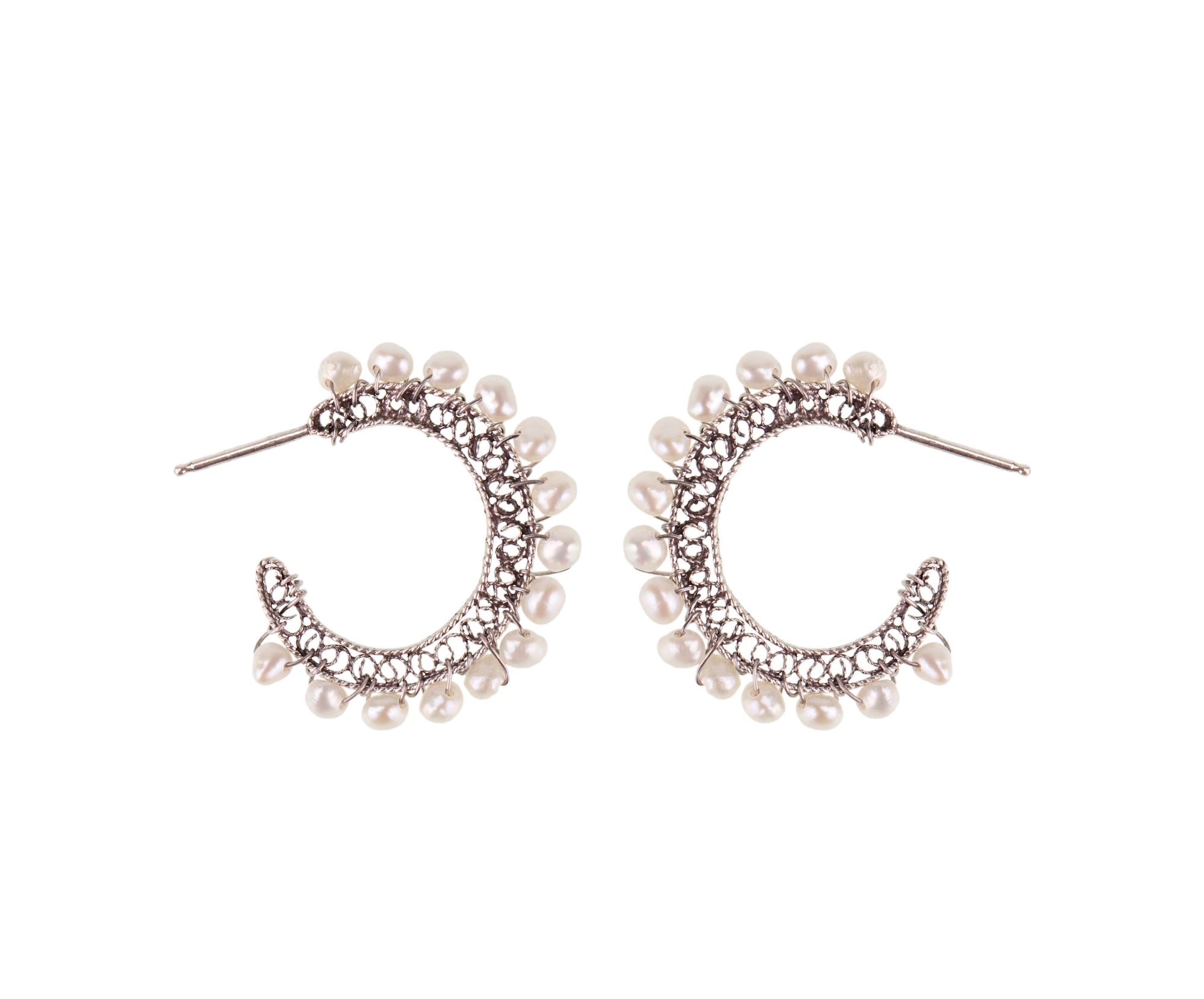 Pearl Cascade Hoops