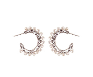 Pearl Cascade Hoops