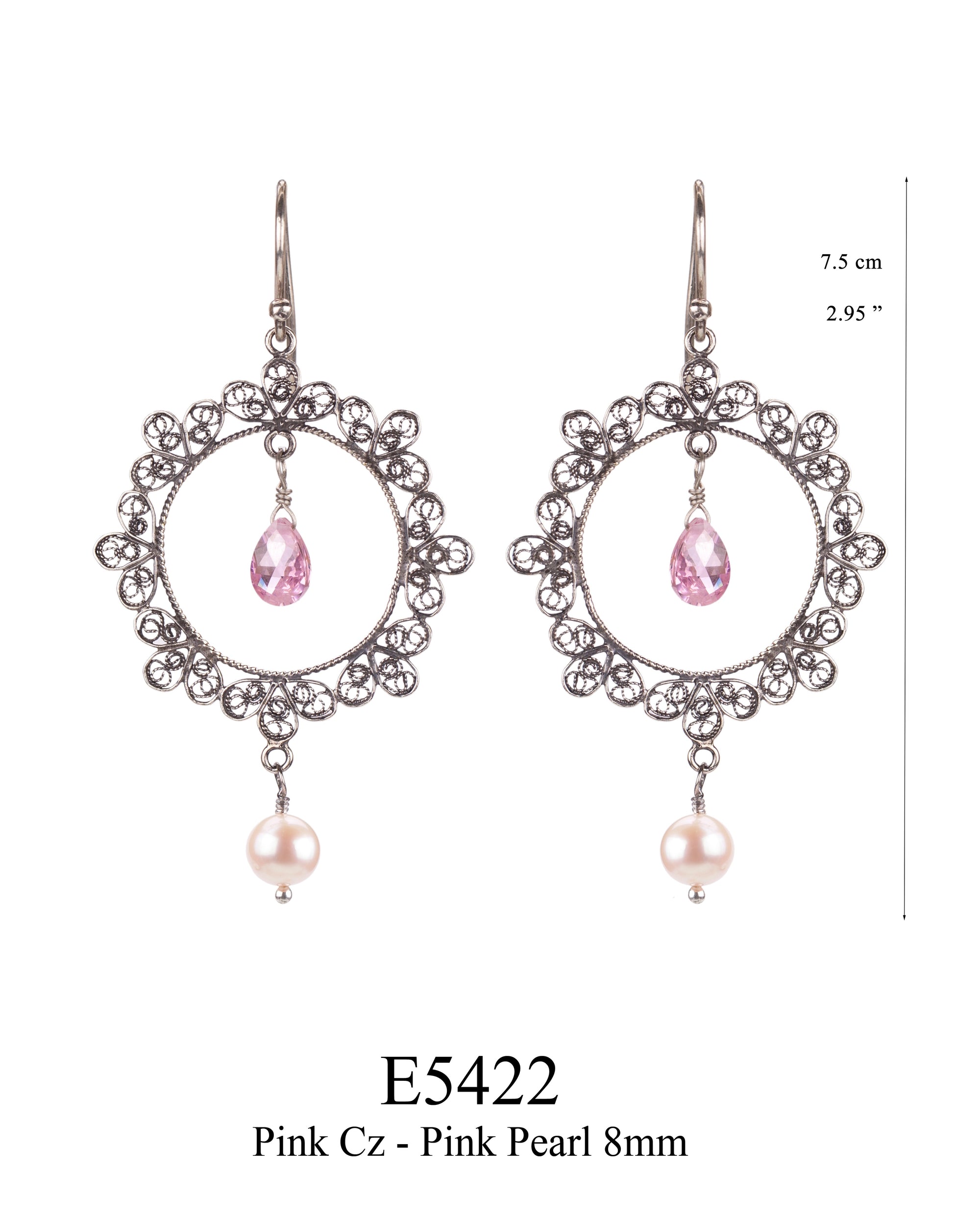 Romantic Filigree Pearl Drop Earrings