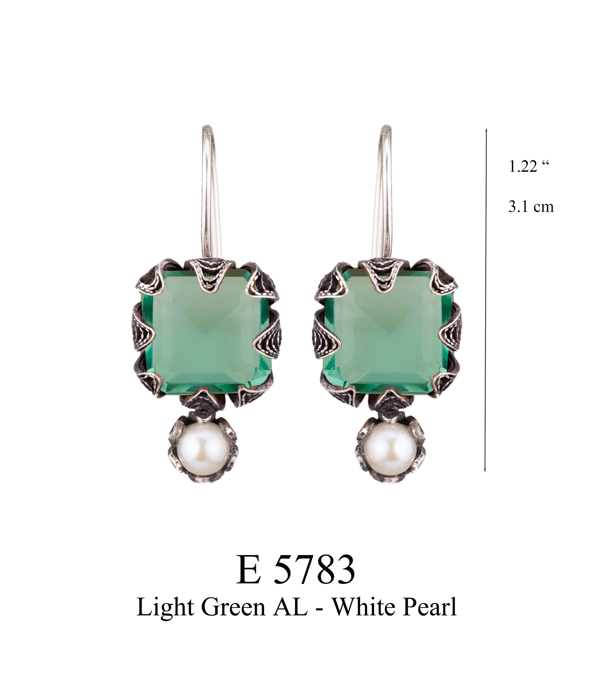 Menage à Vert Earrings Light