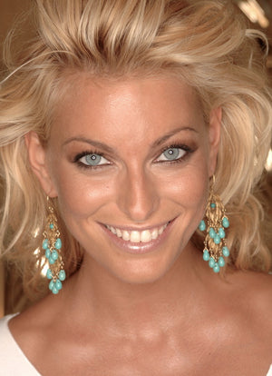 Federica Fontana wearing Yvone Christa's GPE1612 Earrings