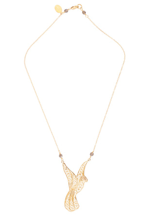 Peace Bird Necklace  GOLD ✿