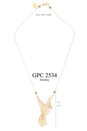 Peace Bird Necklace  GOLD ✿