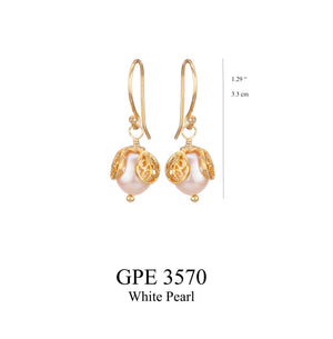 Rose Bud Earrings  - GPE 3570