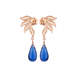 Botanical Garden Rose Gold Earrings
