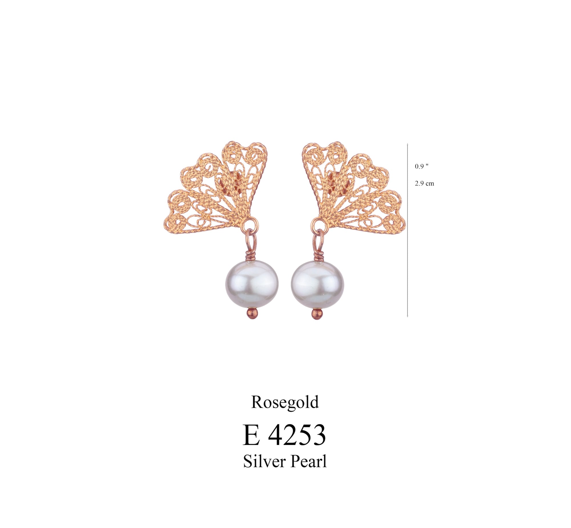 Japanese Fan - Gold and Pearl