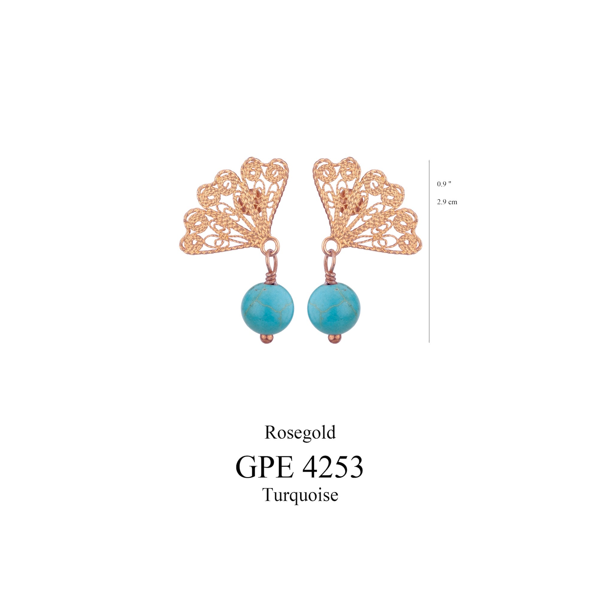 Japanese Fan - Gold and Turquoise