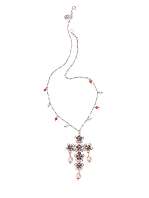Filigree Floral Cross Necklace ✿