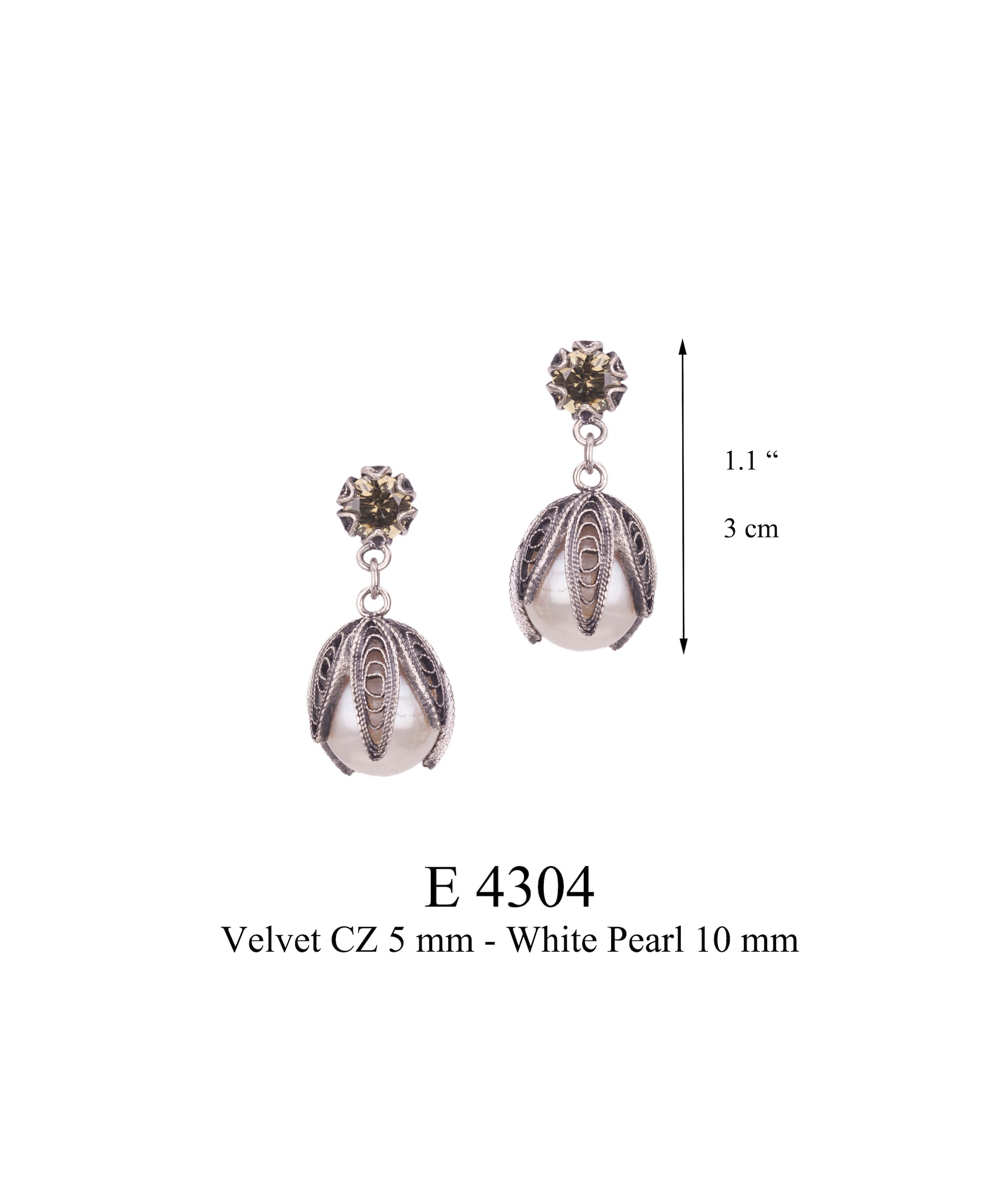 Boucles d'oreilles Bloom en Velours ✿ 