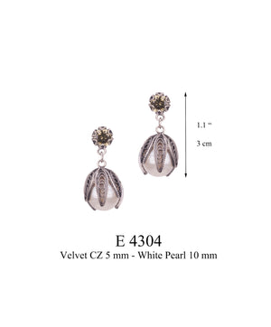 Boucles d'oreilles Bloom en Velours ✿ 