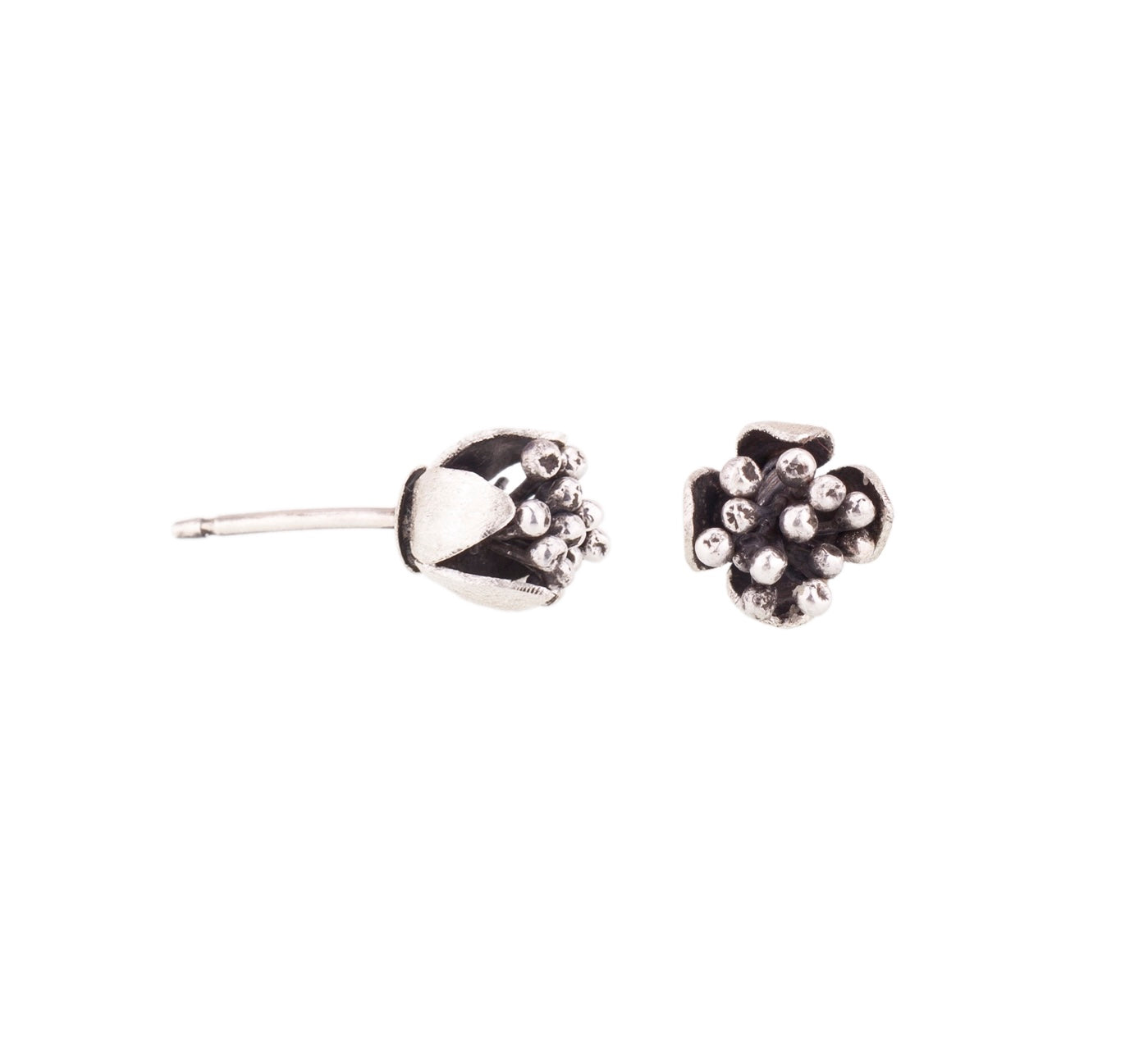 Tulip cup stamen stud earrings -