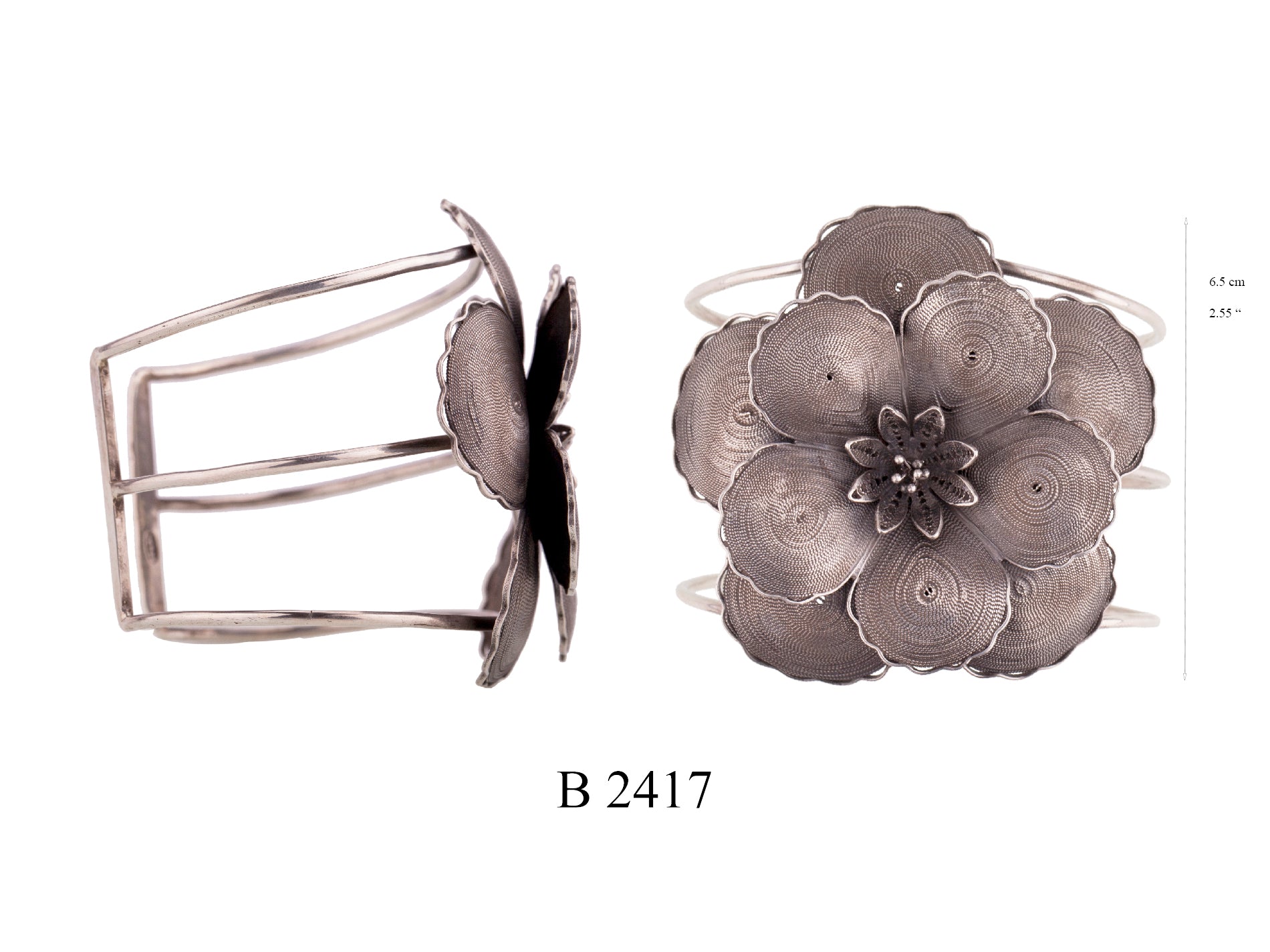 Yvone Christa Floral Filigree Cuff