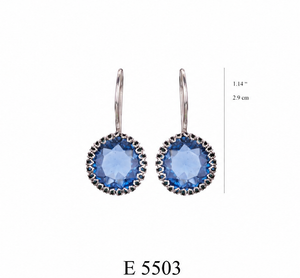 Blue Drop Earrings - E 5503
