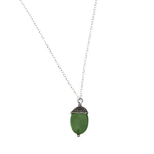 Acorn pendant - emerald green_C5090 by Yvone Christa