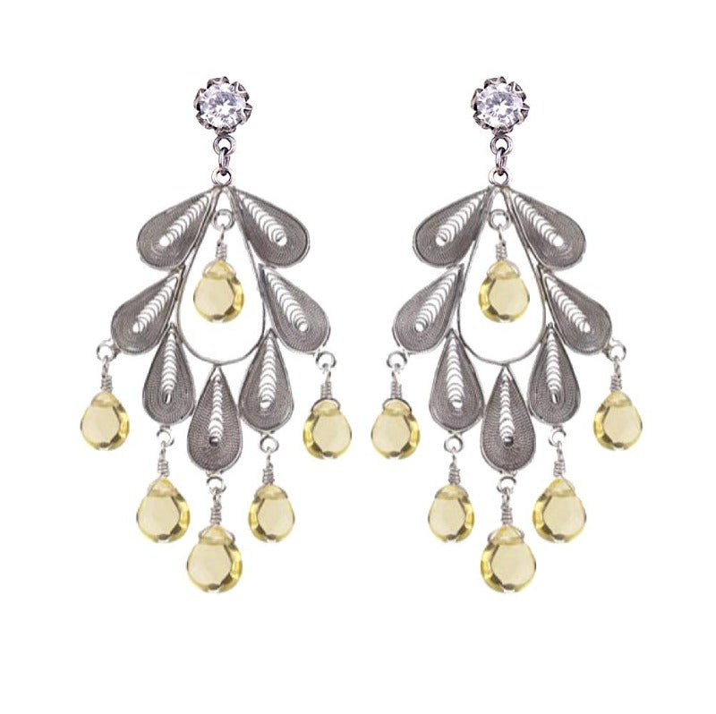 Boucles d’oreilles Classic Leaf sur mesure - Post-tasse CZ Tulip - Teardrops 