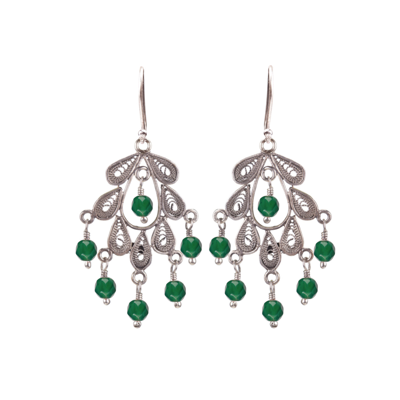 Boucles d'oreilles Feuille Classique sur mesure - Pierres - Petites 