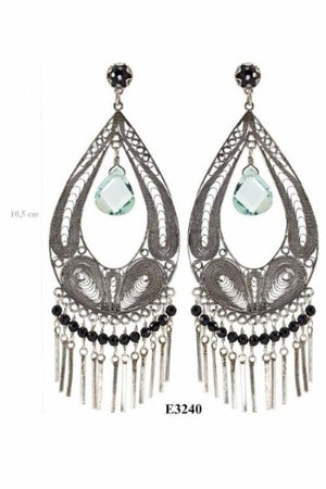 Large chandelier earrings