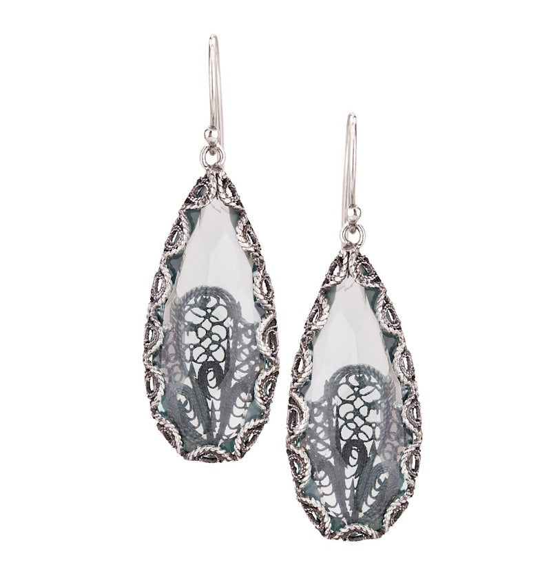 Yvone Christa_JAPANESE FAN EARRINGS WITH LIGHT BLUE AQUA LEMURIA_E3955