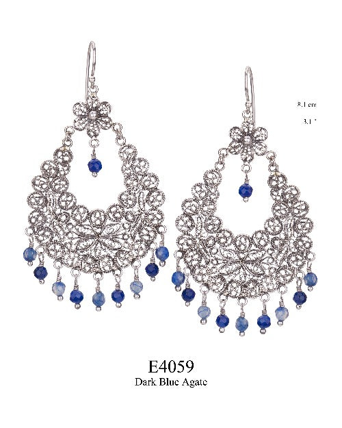 Boucles d'oreilles chandelier Blossom 