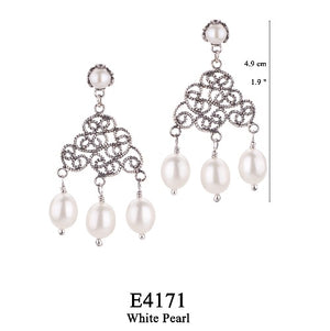 Swirled filigree earrings