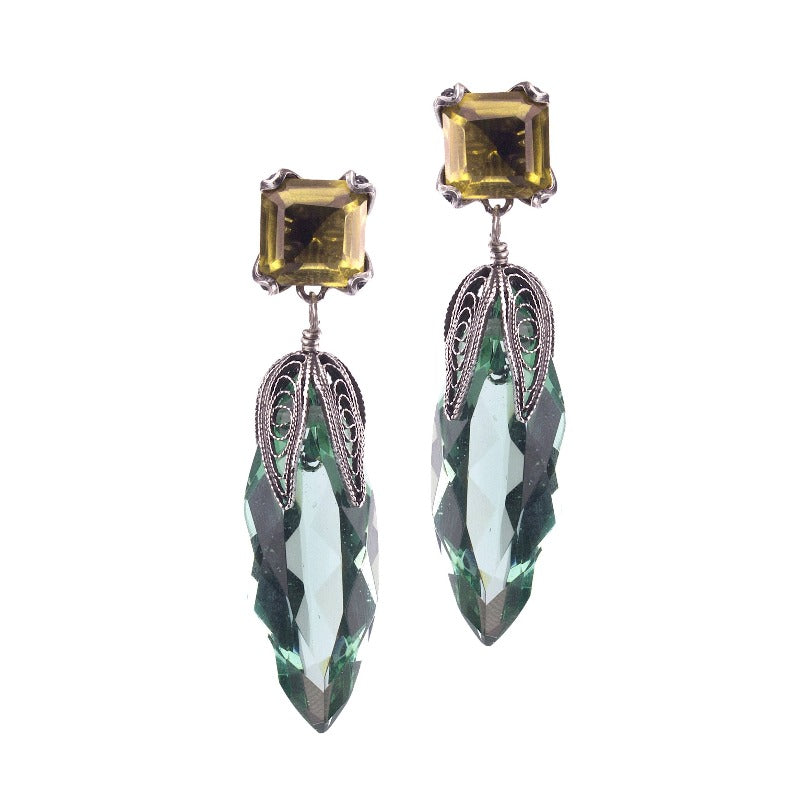 Marquise cut Chili Pepper earrings _E4310 by Yvone Christa