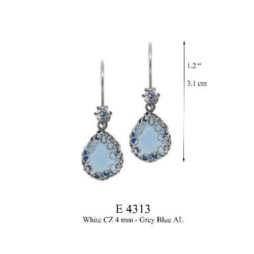 Teardrop earrings - Clear AL