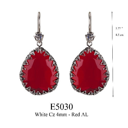 Red Delight Teardrop earrings
