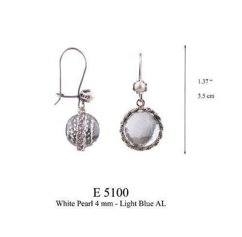 Morning Dewdrop earrings - light blue