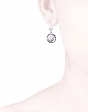 Morning Dewdrop earrings - light blue