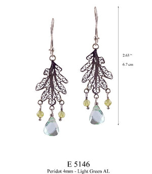 Oak leaf earrings - small