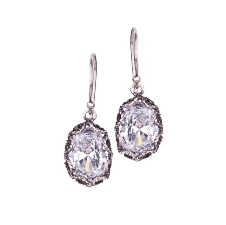 YVONE CHRISTA_OVAL FILIGREE DROP EARRINGS_E3928